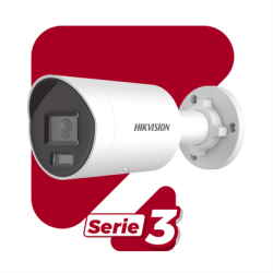 Bala IP 4 Megapixel / Lente 2.8 mm /  Dual Light (40 mts IR + 40 mts Luz Blanca) / Darkfighter S / Microfono Integrado /  Exterior IP67 / WDR 130 dB / 4 Analíticos: AcuSense, Deteccion Facial, Conteo de Personas por Cruce y Zona