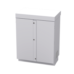 Gabinete de Lámina Galvanizada para  Baterías (Hasta 12 Baterías PL110D12) y Equipo de Comunicación.