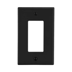 Tapa para Contacto Dúplex Color Negro.