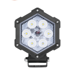 Luz de Trabajo Ultra brillante, 6 Led, 2200 Lumenes, 30 watts, 12-24 Vcc