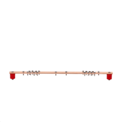 Barra de Distribución de Tierra Física para Montaje en Rack 19