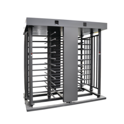 Torniquete Doble / Cuerpo Completo / Interior/Exterior / 100% Acero con Pintura Gris / EJE CENTRAL con Pintura Gris / Acabado de Lujo / Alto Tráfico