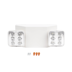 Luz LED de Emergencia Dual LED /150 lúmenes/Luz fría/Batería de Respaldo Incluida/Botón de test.