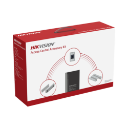 Kit de Accesorios para Ctrl de Acceso / Fuente 12 Vcd 2 A, Botón de Salida y Chapa Magnética 600 Lbs / Para instalación de control de acceso autónomo (Facial Min Moe, Teclados, Lectores de Huella etc)