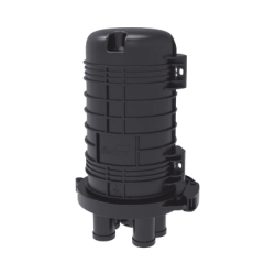 Caja de Distribución de Fibra Óptica Vertical tipo Domo, hasta 48 empalmes, Exterior, IP68