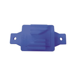 Aislador de Paso colo Azul reforzado para cercos eléctricos, resistente al clima extremoso