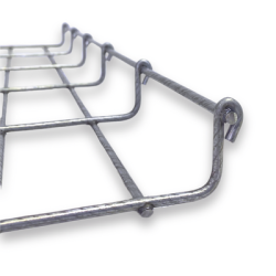 Charola Bimetálica Tipo Malla 33/100 mm, Ideal Para Utilizarse al Exterior o Zonas Húmedas, Hasta 53 Cables Cat6, Tramo de 3 Metros