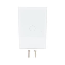 (ZWAVE) Interruptor On/Off panel táctil touch inalámbrico Zwave Plus 1 boton. Compatible con Hubitat HC8, Álula  M2M, otro 