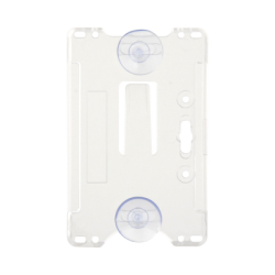 Porta tarjeta de plastico ABS / Transparente / Compatible con tarjetas ACCESSCARDEPC / PROCARDX o Formato CR80