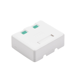 Caja de pared con 2 puertos Keystone, no incluye Jacks 