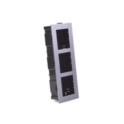 Base de 3 Espacios para EMPOTRAR Módulos de Videoporteros Hikvision