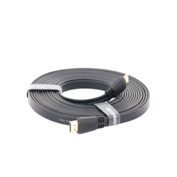 Cable HDMI 2.0 Plano de 5 m / 4K@60Hz / HDR / 3D / HEC (Canal Ethernet HDMI) / ARC (Canal de Retorno de Audio) / Color Profundo de 48 bits / Audio de 32 canales / HDCP /Audio Dolby True HD 7.1 / 18 Gbps / Estañado y Triple Blindaje / Anti Interfere