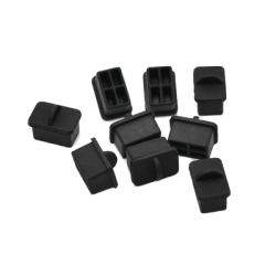 Bolsa con 25 piezas de protectores anti-polvo para puerto SFP, color negro