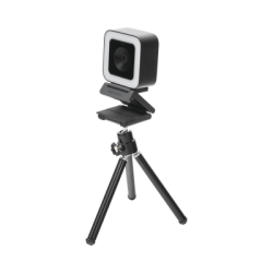 Cámara Web ALTA DENIFICIÓN (1080p) / Aro de Luz Interconstruido / Gran Angular / Micrófono Integrado / Conector USB de 2 mts / Fácil de Instalar / Reducción de Ruido Inteligente
