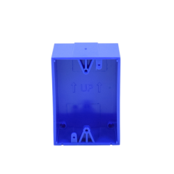 Caja trasera de montaje color azul para estaciones de parada STOPPER