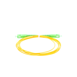Jumper de Fibra Óptica Monomodo SC/APC SC/APC Simplex, color amarillo, 2 metros, 2mm