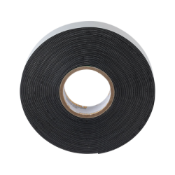 Cinta Eléctrica STRONGHOLD para Aislar de Caucho EPR, Autofusionable, Uso Industrial en Uniones de Alto Voltaje y Temperatura, Grosor 0.76mm (30 mil), Ancho 19mm, y 9.1m Largo, Color Negro. Superior a cintas Super 33