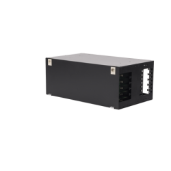 Distribuidor de Fibra Óptica con bandejas deslizables, vacío, 19in, acepta 72 adaptadores 