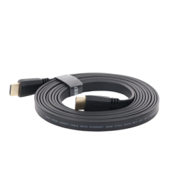 Cable HDMI 2.0 Plano de 3 m / 4K@60Hz / HDR / 3D / HEC (Canal Ethernet HDMI) / ARC (Canal de Retorno de Audio) / Color Profundo de 48 bits / Audio de 32 canales / HDCP /Audio Dolby True HD 7.1 / 18 Gbps / Estañado y Triple Blindaje / Anti Interfere