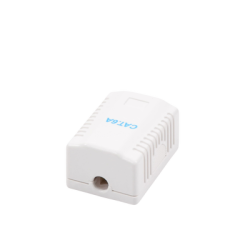 Caja de pared con 1 puerto, incluye 1 jack UTP Cat6A