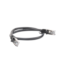 Cable de parcheo FTP Cat6 - 0.5 m - negro 