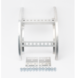 Curva Vertical Exterior de Aluminio de 90° Perfil Z / Peralte 3 1/4