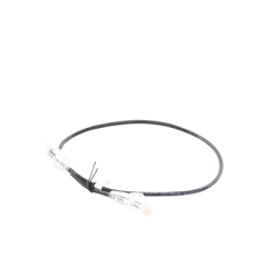 Cable de Parcheo Slim UTP Cat6A - 0.5 m Negro, Diámetro Reducido (28 AWG)