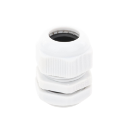Conector Plástico Blanco Tipo Glándula para Rosca NPT 3/4