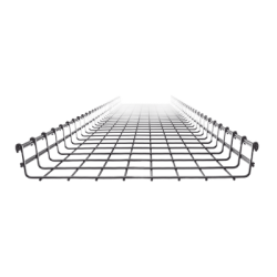 Charola Tipo Malla 66/400 mm, Acabado Electro Zinc, Hasta 420 Cables Cat6, Tramo de 3 Metros
