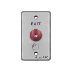 Botón tipo Hongo / Redondo Color Rojo con LED / Estético / NO y COM