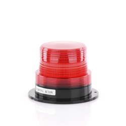 Burbuja Brillante de Larga Vida Útil, con 8 LEDs Color Rojo, Domo Rojo, 110 Vca