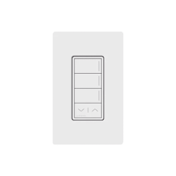 (RadioRa3) Botonera Sunnata Blanco 3 escenas y 2 botones subir/bajar para Radio RA3, programe escenas diferentes en cada botón.