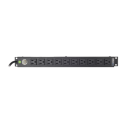 Tomacorriente Horizontal (PDU) de 10 Contactos (NEMA 5-15R) Rack 19