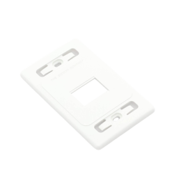 Placa de pared modular MAX, de 2 salidas, color blanco, version bulk (Sin Empaque Individual)