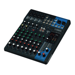 Mezcladora de Audio | 10 Canales | Perillas | 4 Entradas de Micrófono/Línea | 3 entradas Estéreo | Efectos | USB