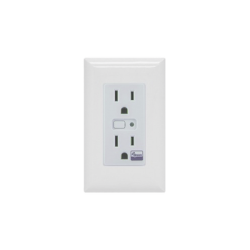 (ZWAVE) Tomacorriente con señal inalambrica Z-WAVE, compatible con HUB HC7, C8, puede ser un panel de alarma L5210, L7000 con Total Connect y Alarm.Com