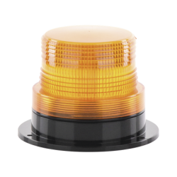 Burbuja Brillante de Larga Vida Útil, con 8 LEDs Color Ambar, Domo Ambar, 110 Vca