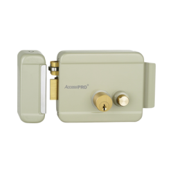 Cerradura Eléctrica con Botón de Salida / Incluye Llave  / Exterior / Izquierda