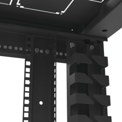 Gabinete Profesional para Telecomunicaciones de 19in, Instalación a Piso, 24UR, 600 mm Profundidad, Se envía el Gabinete Armado.