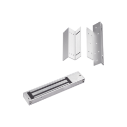 Kit para control de acceso incluye Chapa magnética de 600Lbs / Montajes L y Z 