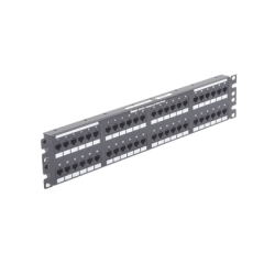 Panel de Parcheo de Impacto 110, Plano, Categoría 6, de 48 Puertos, 2UR