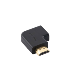 Adaptador HDMI Tipo L Macho a Hembra / Hacia Abajo / HDMI 2.0  4K@60Hz / Proporciona Flexibilidad Sin Doblar los Cables HDMI