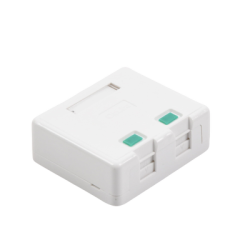 Caja de pared con 2 puertos Keystone, no incluye Jacks 