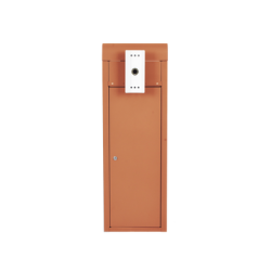 Barrera vehicular derecha / Soporta brazo de hasta 5.5 m / Final de carrera ajustable por programación / Movimiento fluido / Diseño elegante color naranja