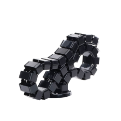 Portacable de tipo Cadena para Escritorio / Organizador de Cables Vertical Articulado / 1200mm de Longitud / Evita que los Cables se Enreden o Tensen al momento de Elevar la Altura