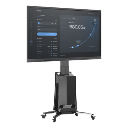 MONTAJE  DE PISO MOVIL PARA PANTALLAS 55-80IN  AJUSTABLE MOTORIZADO