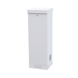 Gabinete para Piso, Capacidad, 31 Unidades de Rack, Doble puerta y Postes frontales e intermedios ajustables, Color Blanco, Se envía el Gabinete Armado.