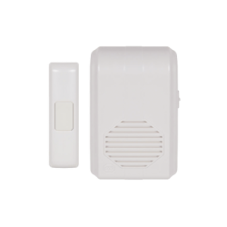 Timbre Inalámbrico Para Puerta Con 10 Tonos, Hasta 150m Linea de Vista, Con Receptor Inalámbrico Incluido, 110Vca 