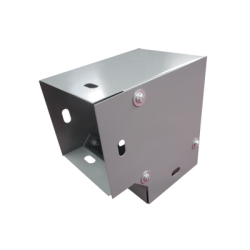 Derivación codo horizontal de 90 grados 65 x 65 mm, fabricado en lámina de acero al carbón