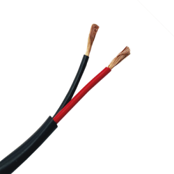 Bobina de 152 Metros / 12AWG 2 Conductores / Cable Profesional de ALTA FIDELIDAD 100% Cobre / Exterior / Direct Burial / Color Negro / Para Aplicaciones de Audio, Control de Acceso y Automatización 